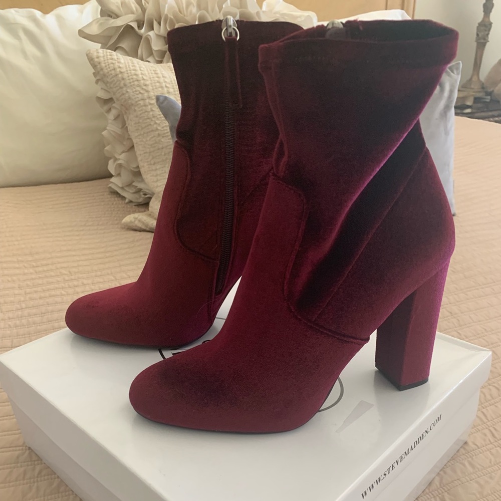 Steve Madden Velvet Booties